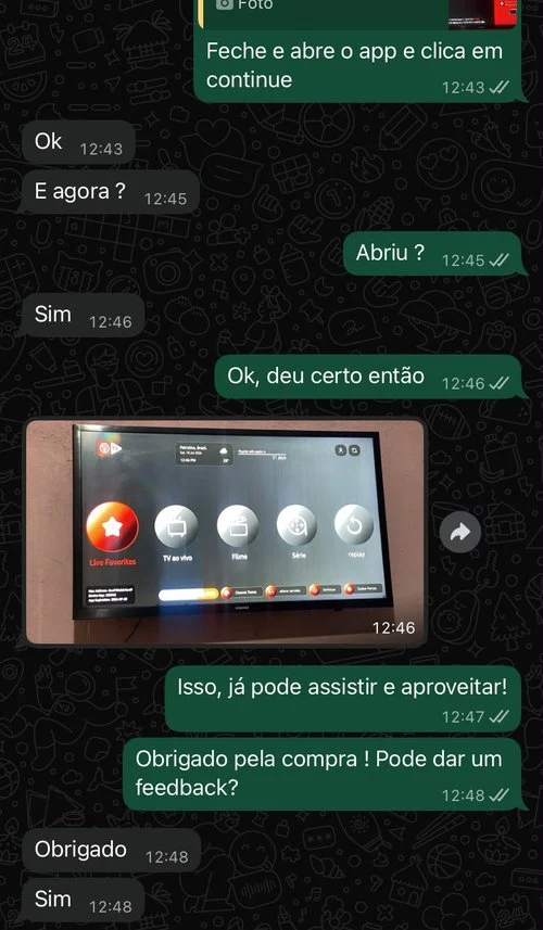 Exemplo de conversa da página de referência 4